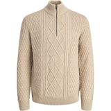 Jack & Jones - Heren Trui North Knit High Neck - Blauw - Maat L