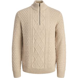 Jack & Jones - Heren Trui North Knit High Neck - Blauw - Maat L