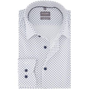 Olymp - Overhemd - Wit - Katoen - Wijde Fit