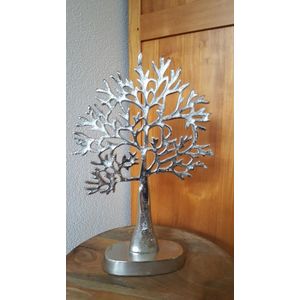 Sieradenboom - Levensboom - Ruw Nikkel - 26 x 38 cm