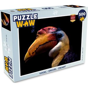 Puzzel Vogel - Snavel - Zwart - Legpuzzel - Puzzel 500 stukjes