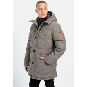 camel active Jas met afneembare capuchonvoering - Maat menswear-62 - Grijs