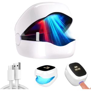 Laserbehandeling voor schimmelnagels - LED-lichttherapieapparaat - Behandeling van schimmelnagels - Oplossingen voor schimmelinfecties - Laserapparaten: 905 nm en 470 nm - Wit