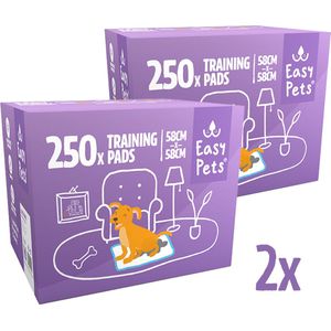 Easypets Puppy Training Pads - Zindelijkheidstraining - Hondentoilet - 58 x 58 cm - 500 stuks