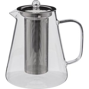 Secret de Gourmet - Theepot - glas/rvs - met filter - 1300 ml