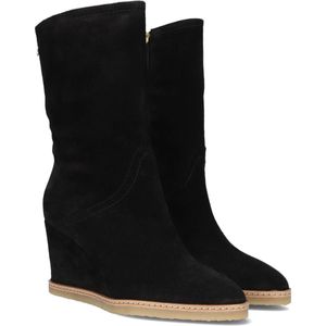 Notre-V Ap176 Enkellaarsjes - Enkelboots met rits - Dames - Zwart - Maat 40