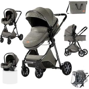 Kinderwagen 3 in 1 - Babywagen 3 in 1 - Wandelwagen - Kinderwagen 3 in 1 Incl Autostoel