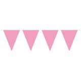 3x Vlaggenlijn baby roze 10 meter