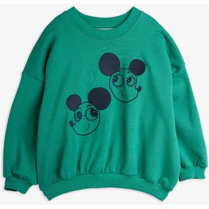 Mini Rodini - Sweatshirt - Groen - Geborduurde Ritzratz Patch
