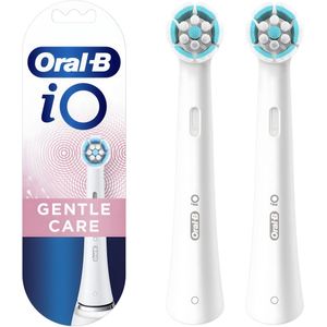 Oral-B iO Gentle Clean - Opzetborstels - Wit - 2 Stuks - Origineel - Alle iO Modellen - Tandsteen Verwijdering
