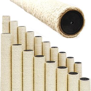 Ø 9,2 cm: 50cm Sisal Stam voor Katten Krabpaal - M8 Sisalpaal voor Kattenboom