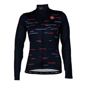 Castelli Fietsshirt lange mouwen Dames Blauw - THERMAL LS W JERSEY SAVILE BLUE-M