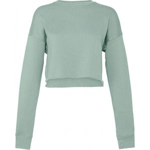 Bella+Canvas Women´s Cropped Crew Fleece BL7503 - Dusty Blue - XL