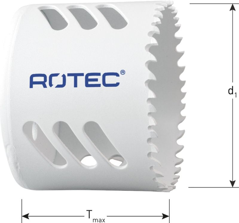 Rotec - Gatzaag - BiM-Co - Normaal Vertand - Ø76mm - Kobaltgelegeerd