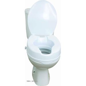 Mrs. Jones Toiletzitverhoging met Deksel 10 cm - Comfortabel en Veilig Gebruik Toiletverhoger