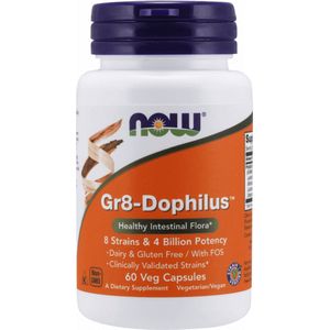 Now Foods Voedingssupplementen Probiotica Gr8-Dophilus - 60 capsules - Voedingssupplement - Probiotica