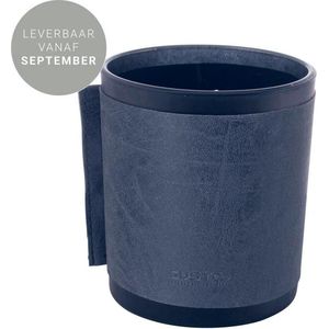 Gusta Geurkaars In Glas M/PU Leer D.Blauw