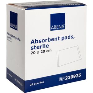 Abena Gaaskompres - 25 Stuks - Steriel Wondkompres - Absorberend Verbandgaas - 20 x 20 cm