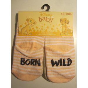 Disney baby Lion King sokken - Roze - Maat 12-18 maanden