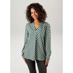 Aniston | Blouse | Graphic print| Groen | Maat 40