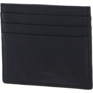 VALENTINO Leren Kaarthouder Five Credit Card Holder Nero Zwart