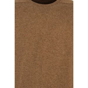 William Lockie - Trui - Bruin - Ronde Hals - 100% Lamswol