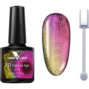 Venalisa UV Cat Eye Gellak J10 met Magneet - 7.5 ml - Cat Eye Gellak - Cat Eye Magneet - Gellak Cat Eye - Magneet Cat Eye Gellak - Gellak Kleuren - Venalisa Gellak - Gellak Nagellak