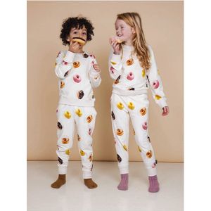 Snurk - Donuts Sweater en Broek set Kids - 8 jaar
