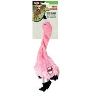 Skinneeez Plush Flamingo - vrij van pluche vulling - met pieper - Large 51 cm