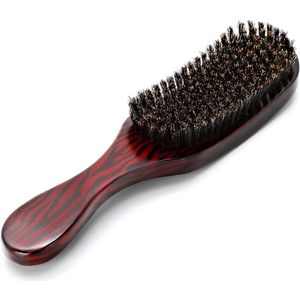 Allecto Plus - Herenborstel met wildzwijnharen voor dik haar - Speciale haarborstel - Medium harde borstel met extra lange haren