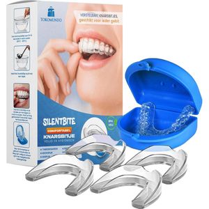 Silentbite - Anti Knarsbitje - Gebitsbeschermer Bitje - 4 Stuks