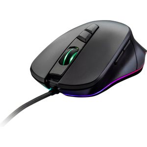 Surefire Gaming Martial Claw Gaming-muis USB Optisch Zwart 7 Toetsen 800 dpi, 1600 dpi, 2400 dpi, 3200 dpi, 4800 dpi, 7200 dpi Verlicht