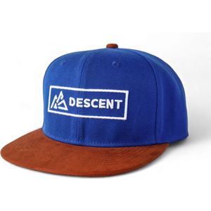 Descent | Snapback Cap - Blue/Brown Suede - Pet - Adjustable