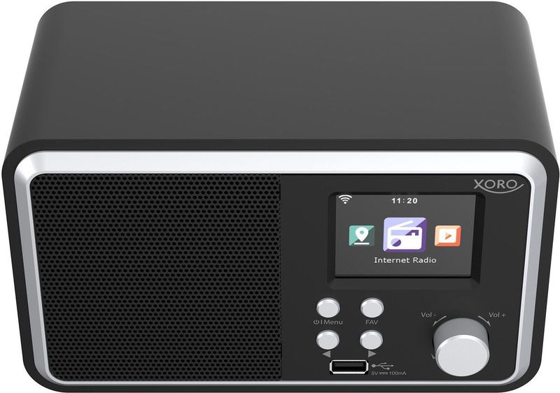 XORO DAB 300 IR - WLAN-Internet Radio - Met FM-DAB+ - Bluetooth - 6,09 cm kleuren-TFT