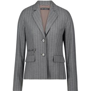 Betty Barclay, Dames, Jassen, Grijs, Maat: S Leer,