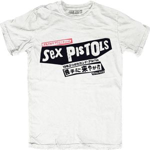 Sex Pistols - Filthy Lucre Japan Heren T-shirt - 2XL - Wit