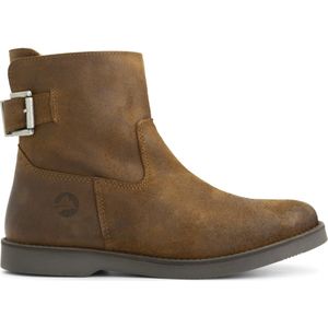 Travelin' Launay Dames - Suede leren enkellaarzen - Cognac leer - Maat 40