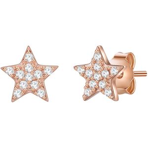 luluandjane - CHIARA - Oorsteker - Roségoud - Ster - Zirkonia