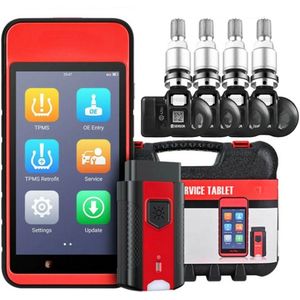 TPMS-Tool – Bandenspanningssensor Tester – Diagnosestation – Sensorprogrammer – 5,5-Inch Kleurentouchscreen – Bluetooth En Wi-Fi -Met 4-sensor M