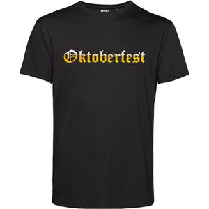 T-shirt Oktoberfest bier | Oktoberfest dames heren | Lederhosen man | Foute party | Zwart | maat XS