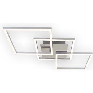 Briloner Leuchten FRAME Plafondlamp - LED - 36W - Dimbaar - Draaibaar - Chroom Zilverkleurig