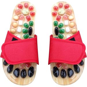 Acupunctuurpunt Voet Jade Massage Apparaat - Maat Pantoffels Ontlasting Voeten Schoenen Sandalen voor Massage Acupunctuurpunten Pijn Shiatsu
