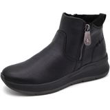 Jana - Bottines Plates - Vegan - Zwart