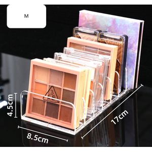 Organizer met 7 vakken - voor Oogschaduw Palette, Cosmetica & Make-up - Maat M 17*8.5*4.5 cm - Doorzichtig