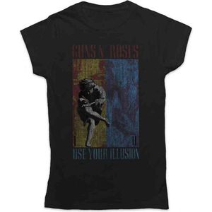 Guns N' Roses - Use Your Illusion Dames T-shirt - M - Zwart
