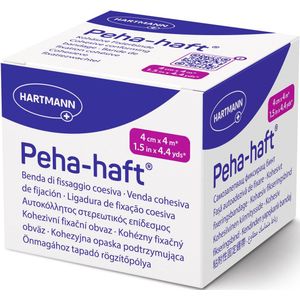 Hartmann - Peha-Haft - Fixatiezwachtel - Latexvrij - 4 cm x 4 meter