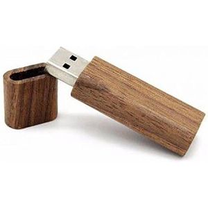 Walnoot hout usb stick 128GB 3.0 -1 jaar garantie - A graden klasse chip - Houten usb stick