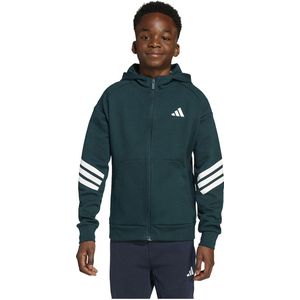 adidas - Future Icons 3 Stripes - Sweatshirt - Groen - Met Rits