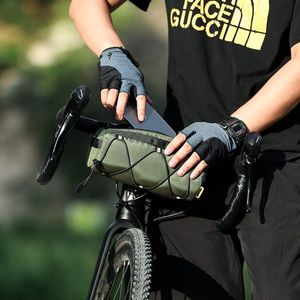 Fiets voortas fram opslag roltas mountainbikes forens schoudertas professionele fietsen accessoires groen Waterproof bicycle bag