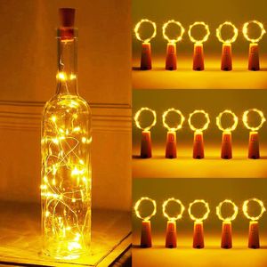 15 Stuks LED Kurkfleslampen - Decoratieve Verlichting voor Feesten en Bruiloften